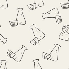 sake doodle seamless pattern background N3