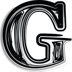 Freehand Typography Letter g N3