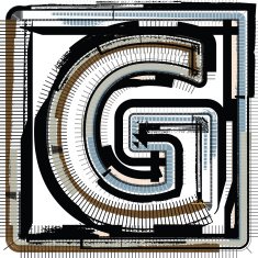 Grunge Font LETTER g N2