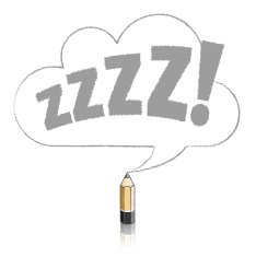 Wooden Lead Pencil Drawing Cloud Speech Balloon N2