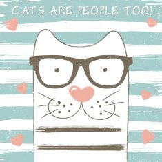 Cute cat with glasses N2