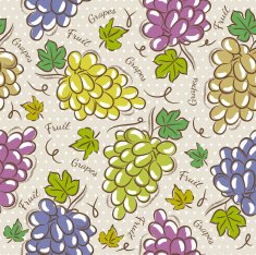 Seamless Patterns with grapes N2