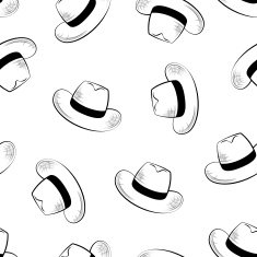 hats seamless background