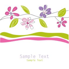 Floral Greeting Card N20