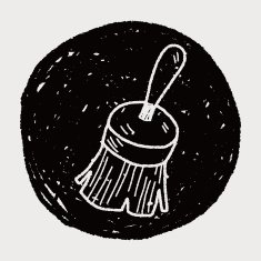 clean brush doodle N40
