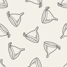 funnel doodle seamless pattern background N2