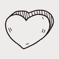 heart like doodle N21