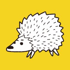 hedgehog doodle N7