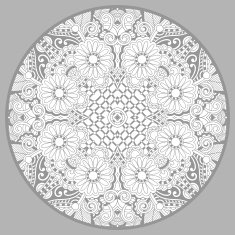 coloring book page for adults - zendala joy to older N28