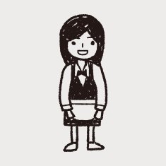 waitress doodle N14