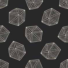 wood box doodle seamless pattern background N2