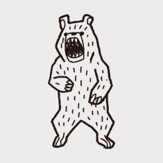 bear doodle N29