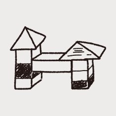 block toy doodle N38