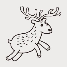 deer doodle N13