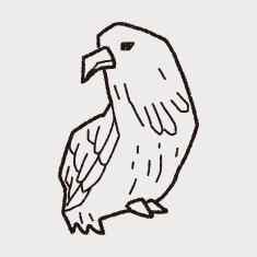 eagle doodle N14