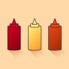 sauce icon great for any use Vector EPS10