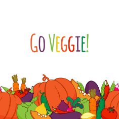 Vegetables seamless horizontal background