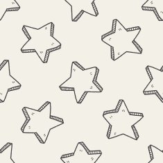 star doodle seamless pattern background N6
