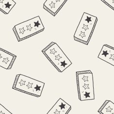 star doodle seamless pattern background N7