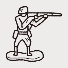 toy soldier doodle N19