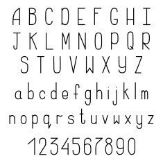 Hand Drawn Alphabet N27