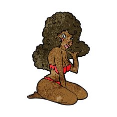 cartoon pin up girl N15