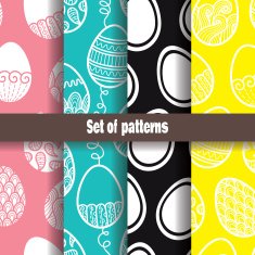 abstract Easter pattern collection
