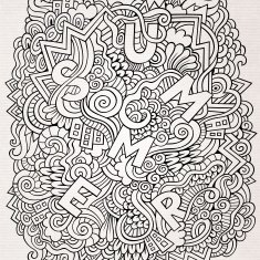 Summer doodles vector illustration N2