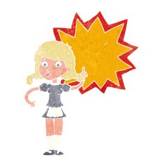 Cartoon Waitress N52