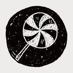 candy doodle drawing N61