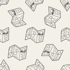 catalog doodle seamless pattern background N4
