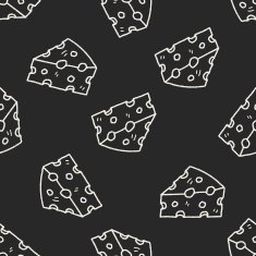 cheese doodle seamless pattern background N5