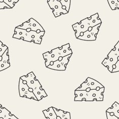 cheese doodle seamless pattern background N6