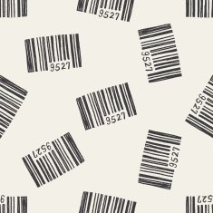 doodle barcode seamless pattern background N4