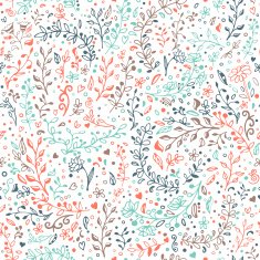 Vector seamless floral pattern Hand draw doodles N2