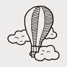 doodle hot air balloon N31