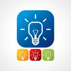 Light bulb vector icon N20