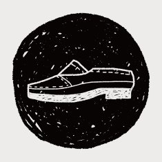 doodle leather shoe N13