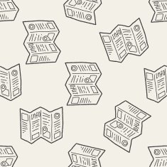 doodle map seamless pattern background N5