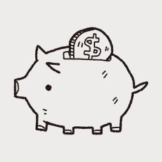 doodle pig money bank N22