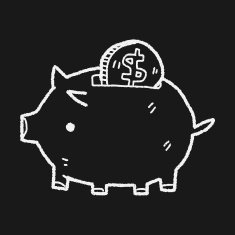 doodle pig money bank N25