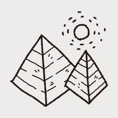 Doodle pyramid N32