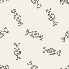 candy doodle seamless pattern background N31