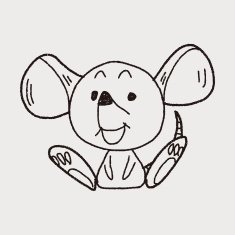 Chinese Zodiac mouse doodle drawing N6