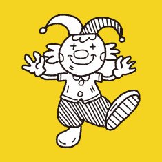 clown doodle drawing N126