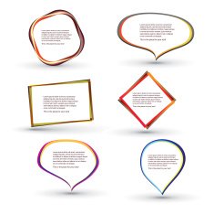Abstract Speech Bubbles
