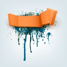 Abstract Vector Arrow with Place for Text N2