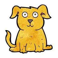 cartoon happy dog N127