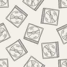 dvd doodle seamless pattern background N4