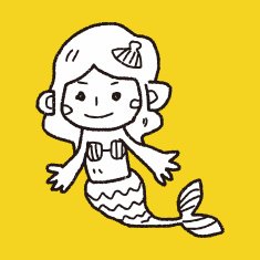 Mermaid doodle N14